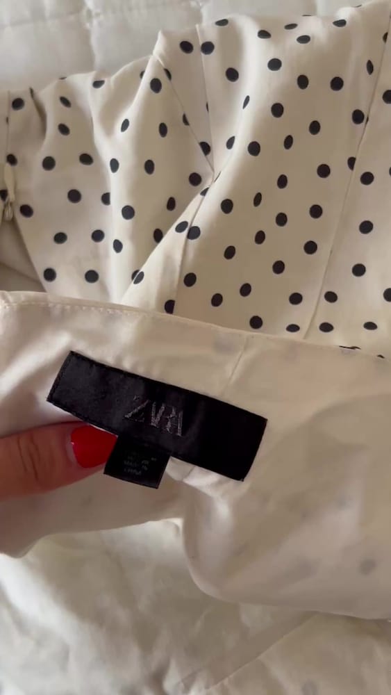 Zara yeni sezon puantiyeli elbise - 2
