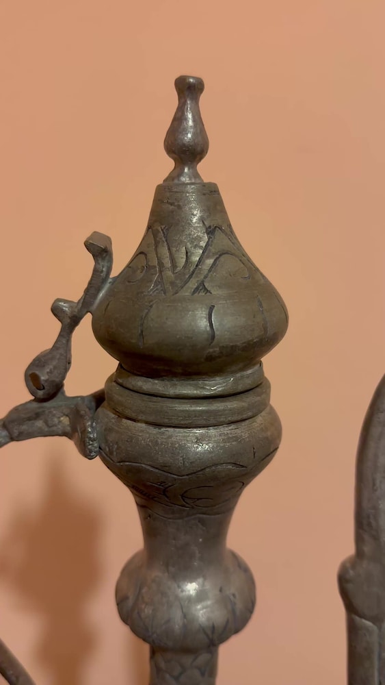 Özel İşlemeli Vintage / Antika Bakır İbrik (38 cm) - 2