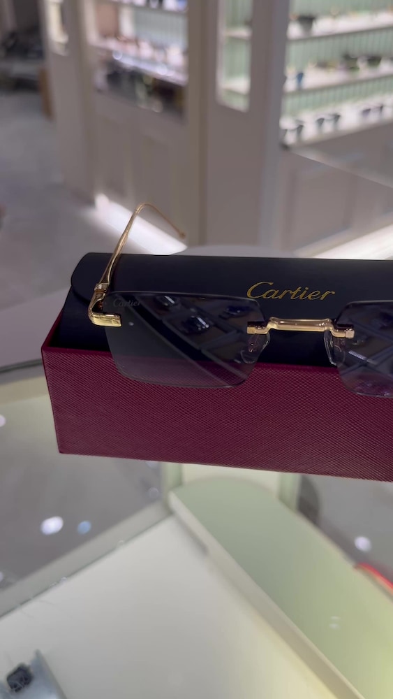 Cartier CT0019O Gold Çerçevesiz Gözlük - 2
