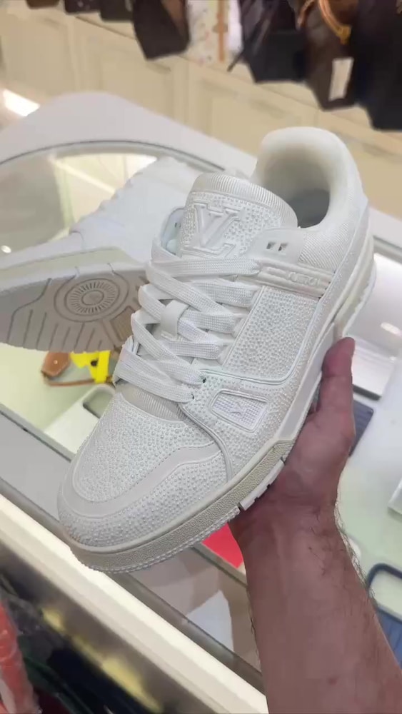 LV Trainer White Luxury Sneaker SIFIR 44 - 2