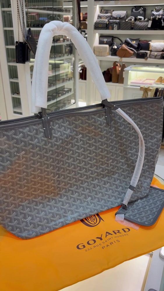 Goyard Saint Louis Tote Bag Gri SIFIR - 2