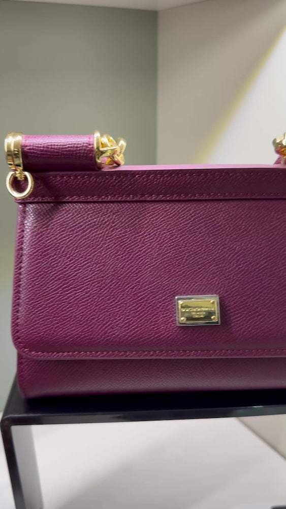 D&G Sicily Lüks Bordo El ve Omuz Çantası - 2