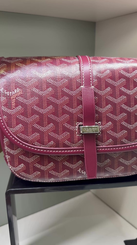 Goyard Bordo Çapraz Askılı Kadın Çantası - 2