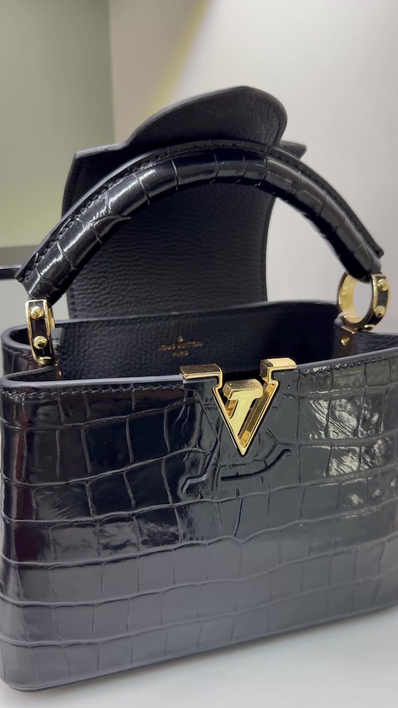 Louis Vuitton Capucines Mini Siyah Çanta - 2