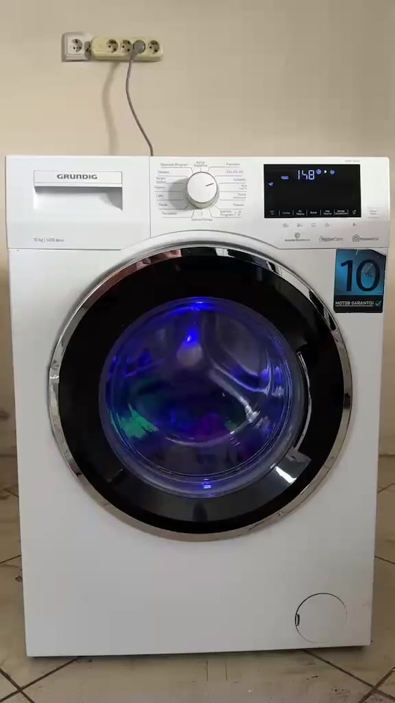 10 kiloluk sıfırdan farksız kurutmali çamaşi makinesi Kazanı LED ışıkl - 2