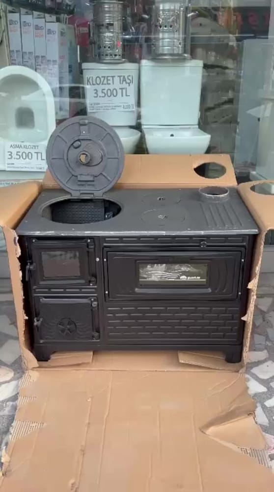 DÖKÜM KUZİNE BÜYÜK BOY 90’LIK FIRINLI SOBA - 2