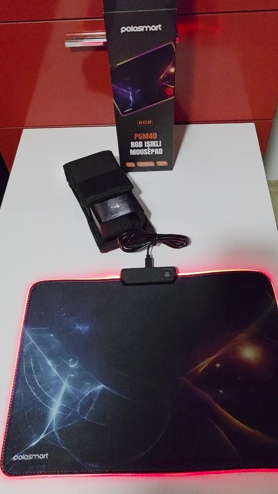 Polosmart PGM40 ışıklı Mouse pad. Sıfır kutusunda. - 2