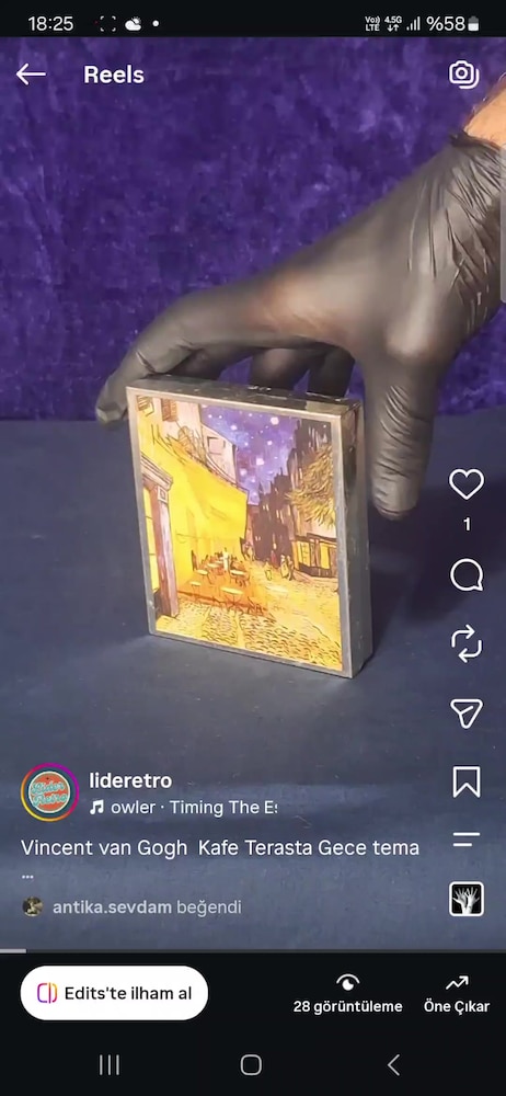VAN gogh metal kutu 60 öncesi - 2
